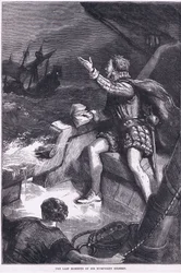 Die letzten Momente von Sir Humphrey Gilbert, Illustration aus Cassell