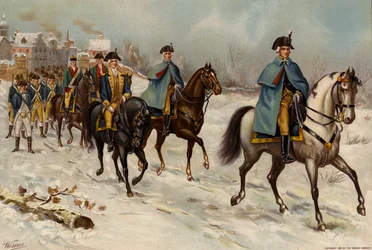 US Army, Oberbefehlshaber, Stabsoffizier, Oberst und Soldat der Ersten Kontinentalen Rhode Island Infanterie