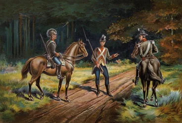 US Army, Offizier und Soldat der Kavallerie