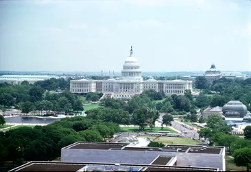 Ansicht des Kapitols der Vereinigten Staaten und des National Mall