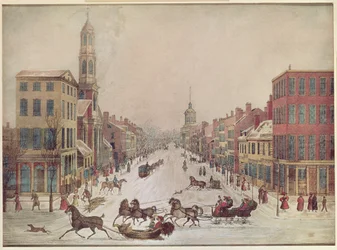 Winter an der Wall Street, 1834
