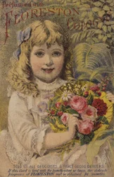 Junges Mädchen hält Blumen