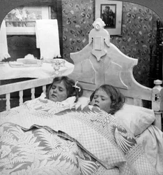 Sandmann kommt, versucht einzuschlafen