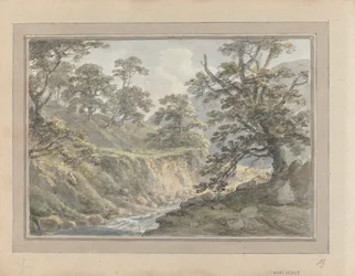 Ansichten in England, Schottland und Wales: Landschaft mit Bach