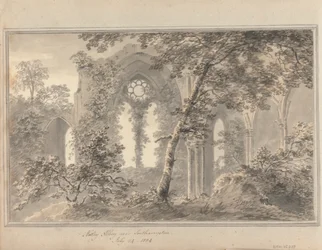 Ansichten in England, Schottland und Wales: Netley Abbey bei Southampton, 24. Juli 1804