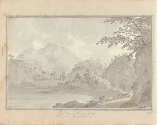 Ansichten in England, Schottland und Wales: Tour in Schottland; Loch van-a-char, mit dem Berg namens Benvenue