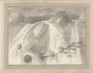 Ansichten in England, Schottland und Wales: Wasserfall, Ansichten von 1799