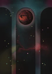 Rotes Planetenportal
