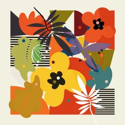 Kreise Minimal Blume