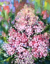 Malerische rosa Blüten
