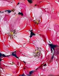 Lebendige rosa Blumen