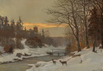 Winterliche Bachlandschaft