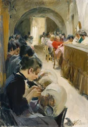 Die Spitzenklöpplerinnen; Spetsknypplerskor, 1894
