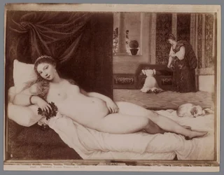Fotoreproduktion des Gemäldes Venus von Urbino von Tizian
