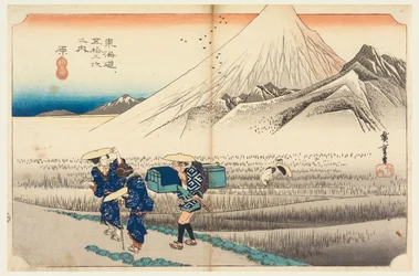 Hara, Fuji bei Tagesanbruch, in Die dreiundfünfzig Stationen der Tokaido-Straße