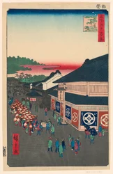 Hirokoji Avenue (Shitaya Hirokoji) Nr. 13 aus der Serie Einhundert berühmte Ansichten von Edo