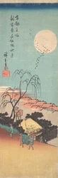 Shin Yoshiwara Emonzaka Aki no Tsuki, ca. 1836