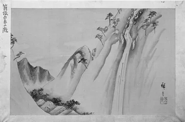 Shiraito-Wasserfall in Hakone, 19. Jahrhundert