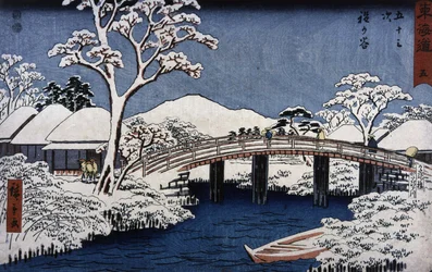 Japanische Landschaft von Hiroshige der Jüngere (Utagawa Hiroshige)