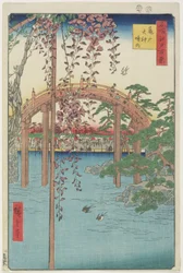 Kameido Tenjin Schrein, Juli 1856