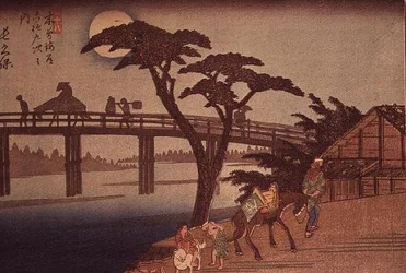 Mondlicht über Nagacubo, ca. 1840