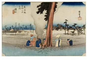 Nr. 30 Hamamatsu - Eine trostlose Winterszene, Edo-Periode, ca. 1833-34