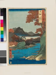Tatsuta-Berge und der Tatsuta-Fluss