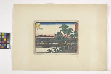 Blick auf Saruwakacho von Matsuchiyama