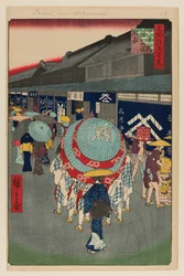 Blick auf Nihonbashi Tori-itchome