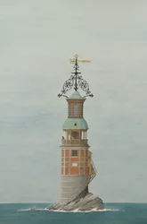 Der erste Eddystone-Leuchtturm, Plymouth, Devon