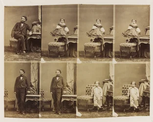 Porträts sitzend: Docteur Magnan und sein Sohn und seine Tochter, ca. 1861