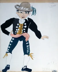 Kostümentwurf für eine Aufführung von 