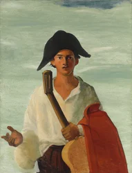 Harlekin mit Gitarre, ca. 1930