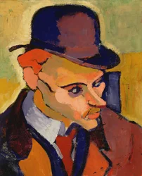 Kopf eines Mannes (Porträt von M. Gilbert) 1907