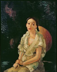 Die sitzende Nichte des Malers, ca. 1931