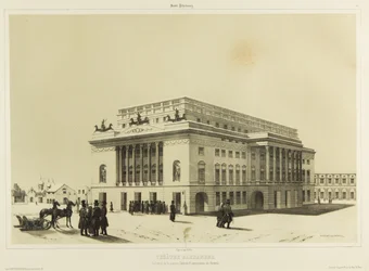 Das Alexandrinsky-Theater in Sankt Petersburg, um 1840