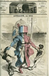 Actualite, die Republik getäuscht von den Royalisten und Republikanern. Cover in „L