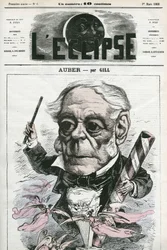 Auber Daniel-Francois-Esprit (1782-1871), französischer Musiker. Titelblatt in „L
