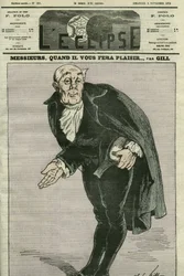 Karikatur „Meine Herren, wann es Ihnen gefällt...“ Titelblatt in „L