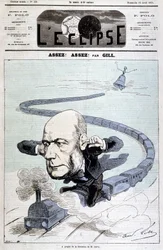 Karikatur über den Rücktritt von Herrn Grévy - von Gill, in „L