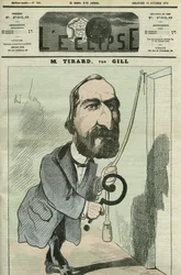 Karikatur von Pierre Tirard (1827-1893), französischer Politiker. Titelblatt in "L