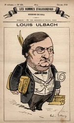 Karikatur von Louis Ulbach (1822-1889) aus 