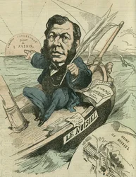 Emile-Justin Menier (1826-1881), industrieller Chocolatier und republikanischer Abgeordneter. In „L