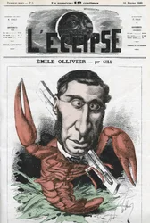Emile Ollivier (1825-1913), französischer Politiker. Titelblatt in „L
