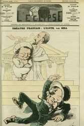 Illustration eines Theaterstücks "L
