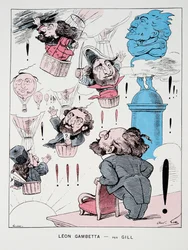 Leon Gambetta, aus Histoire de la Troisieme Republique, Bd. I, l