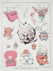 M. Thiers - Er überall, immer er!, aus Histoire de la Troisieme Republique, Bd. I, l