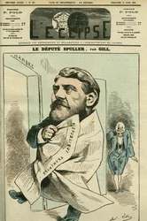 Porträt von Eugene Spuller (1835-1896), französischer Anwalt, Journalist, Schriftsteller und Politiker. Titelblatt in „L