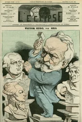 Porträt von Victor Hugo (1802-1885), französischer Schriftsteller und Politiker. Titelblatt in „L
