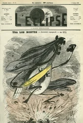 Tra los montes, spanische Fantasie, Evokation des schwierigen politischen Kontextes in Spanien. Titelblatt in „L